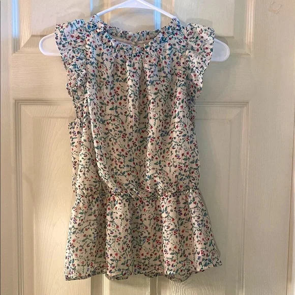 Banana Republic Floral Ruffle Top - Picture 3 of 12